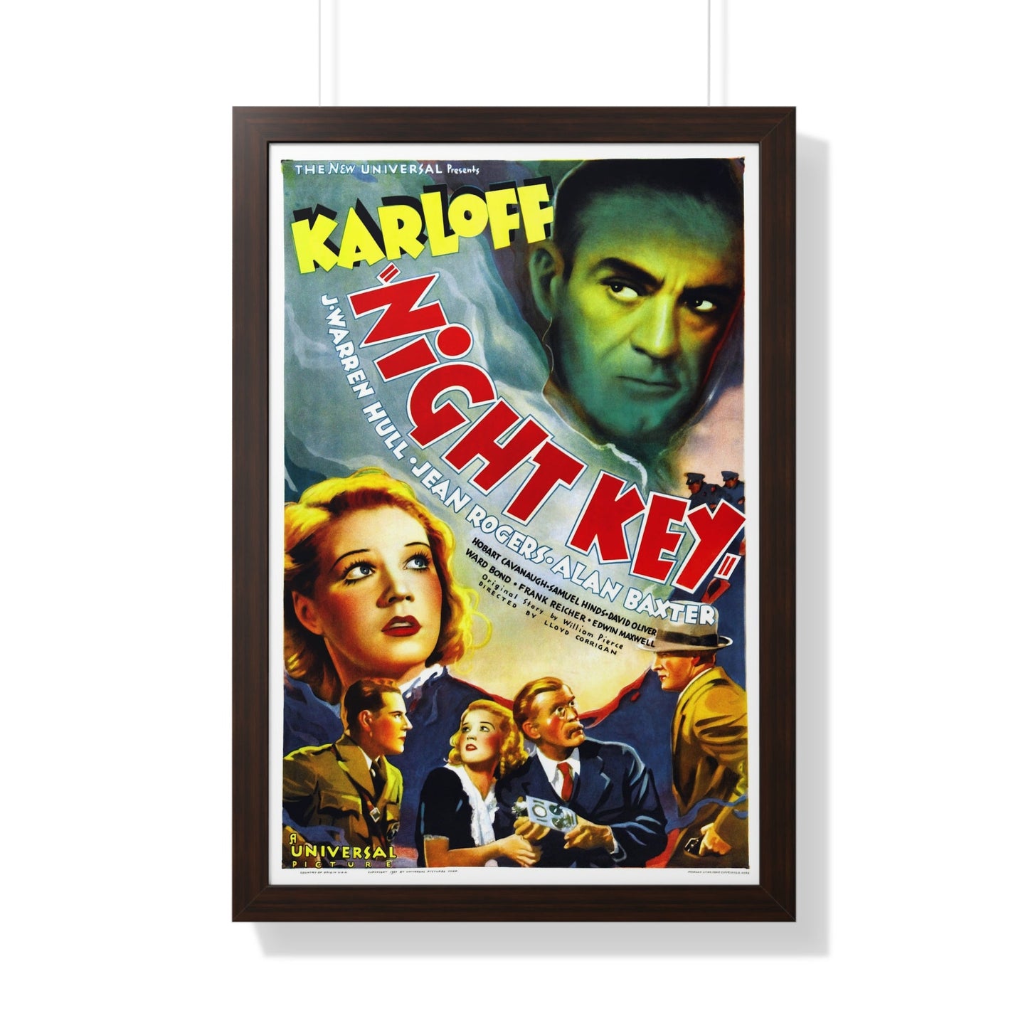 NIGHT KEY 1937 - Framed Movie Poster-20" x 30"-The Sticker Space