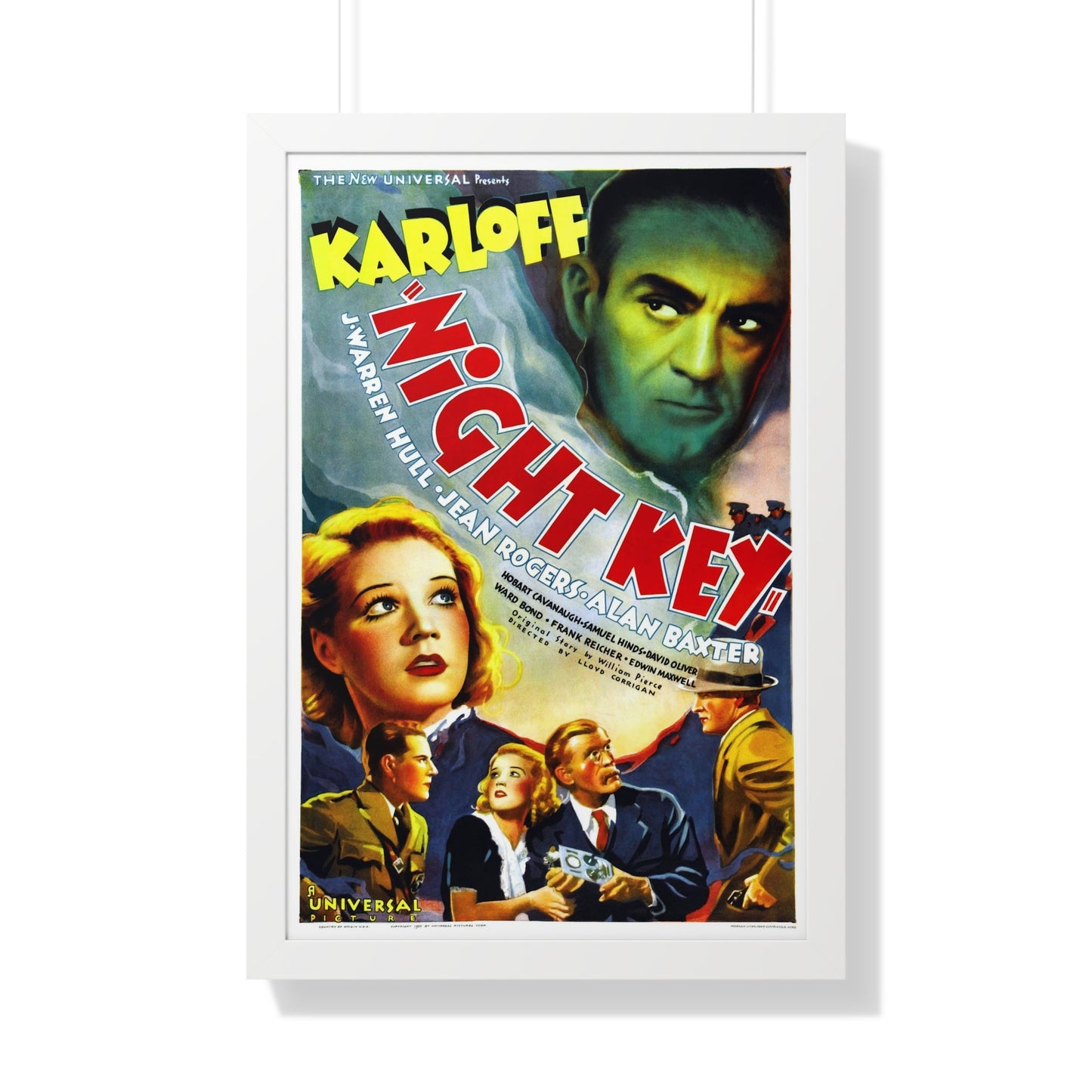 NIGHT KEY 1937 - Framed Movie Poster-20" x 30"-The Sticker Space