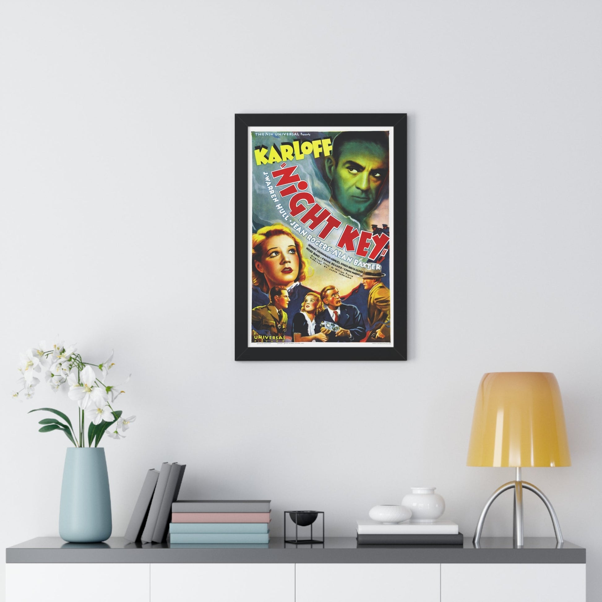 NIGHT KEY 1937 - Framed Movie Poster-The Sticker Space