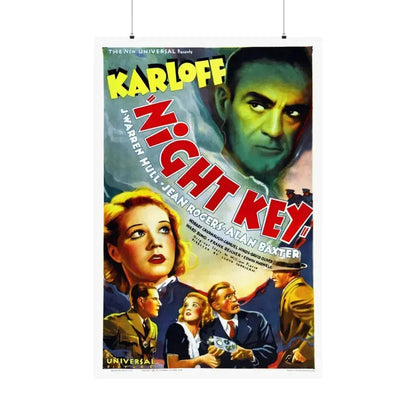 NIGHT KEY 1937 - Paper Movie Poster 36" x 54" Matte - The Sticker Space