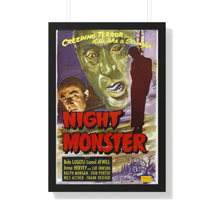 NIGHT MONSTER 1942 - Framed Movie Poster-20" x 30"-The Sticker Space