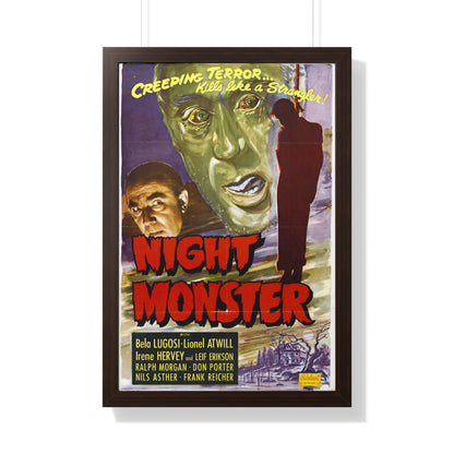 NIGHT MONSTER 1942 - Framed Movie Poster-20" x 30"-The Sticker Space