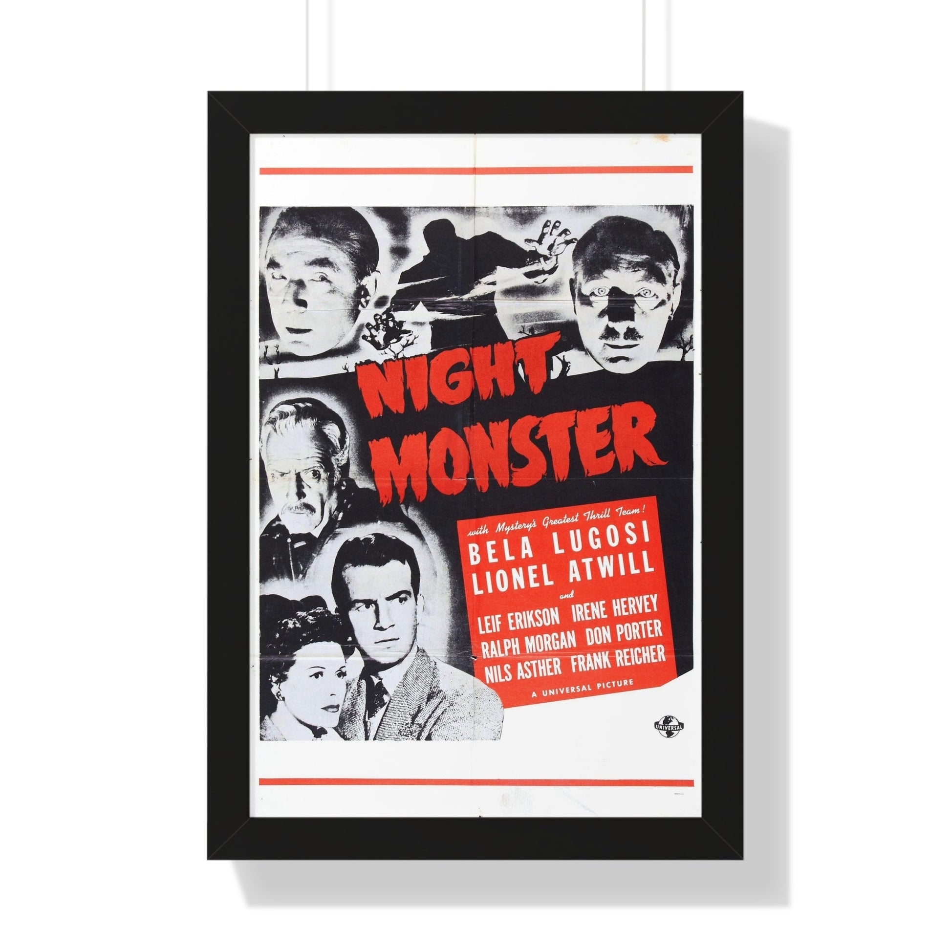 NIGHT MONSTER (3) 1942 - Framed Movie Poster-16″ x 24″-The Sticker Space