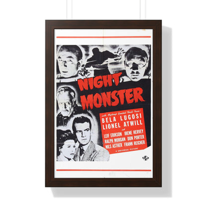 NIGHT MONSTER (3) 1942 - Framed Movie Poster-16″ x 24″-The Sticker Space