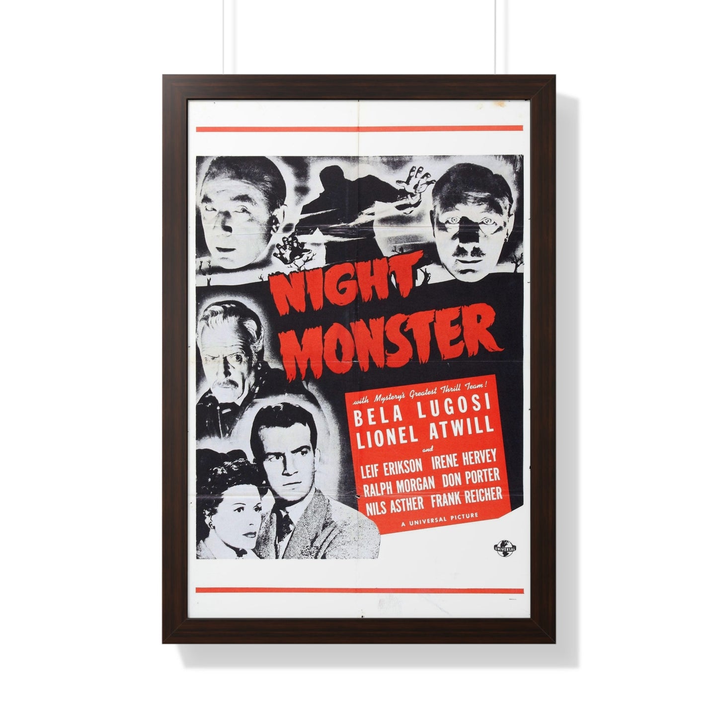 NIGHT MONSTER (3) 1942 - Framed Movie Poster-20" x 30"-The Sticker Space