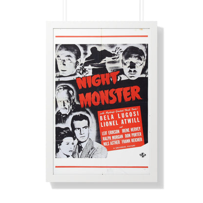 NIGHT MONSTER (3) 1942 - Framed Movie Poster-20" x 30"-The Sticker Space