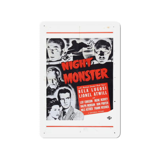 NIGHT MONSTER (3) 1942 Movie Poster - Refrigerator Magnet-2" x 2"-The Sticker Space