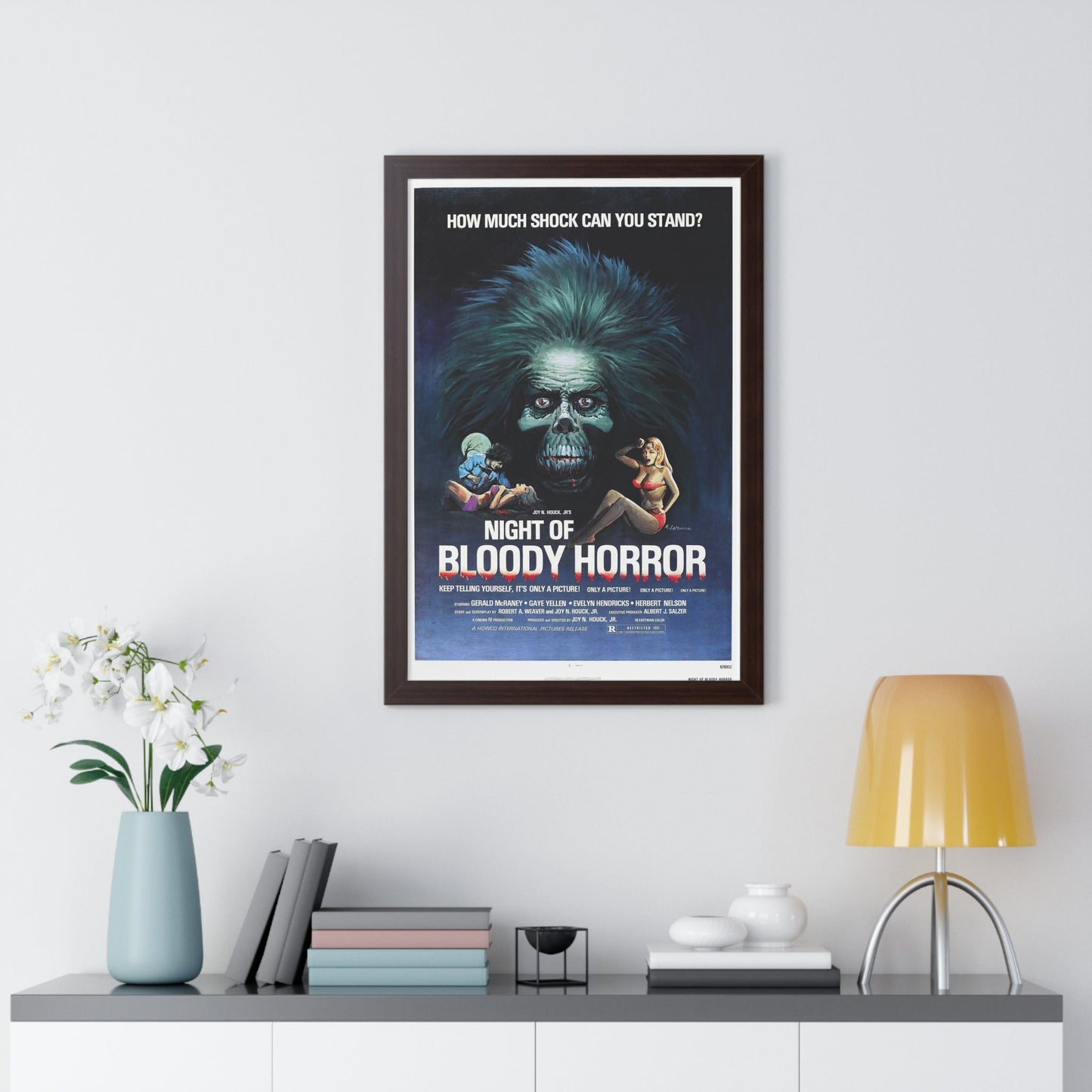 NIGHT OF BLOODY HORROR 1969 - Framed Movie Poster-The Sticker Space