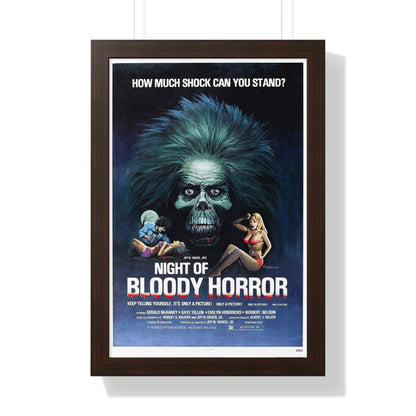 NIGHT OF BLOODY HORROR 1969 - Framed Movie Poster-16″ x 24″-The Sticker Space