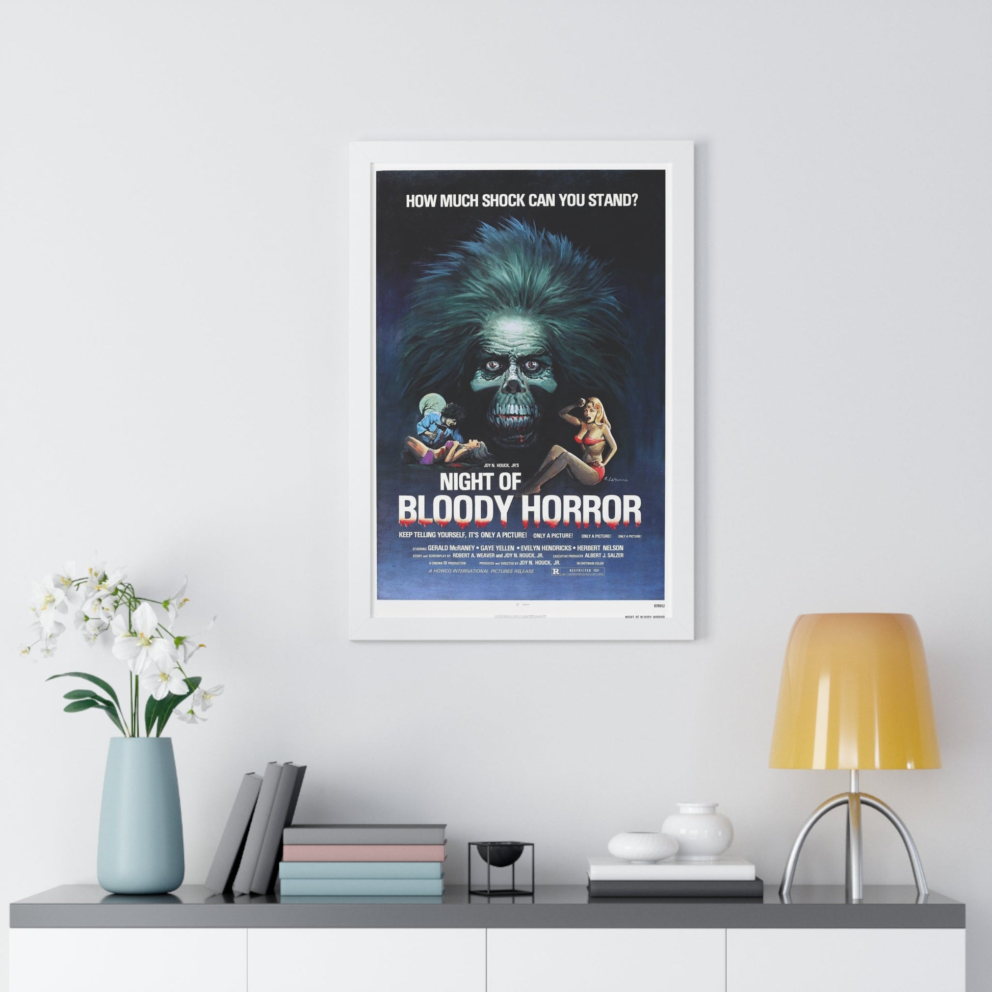 NIGHT OF BLOODY HORROR 1969 - Framed Movie Poster-The Sticker Space