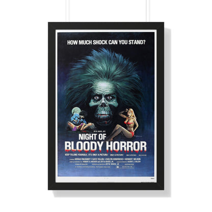 NIGHT OF BLOODY HORROR 1969 - Framed Movie Poster-20" x 30"-The Sticker Space