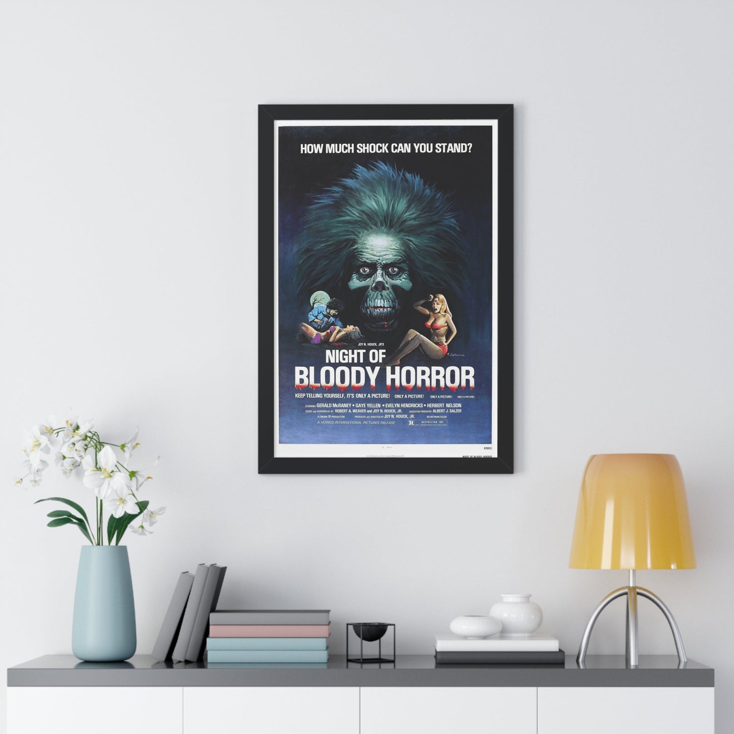 NIGHT OF BLOODY HORROR 1969 - Framed Movie Poster-The Sticker Space