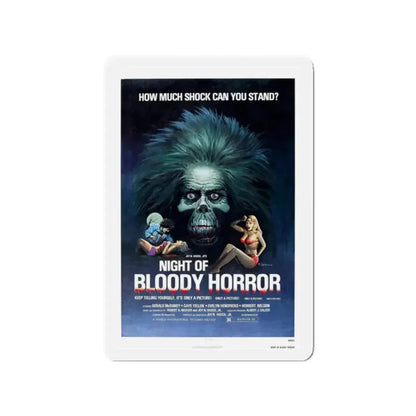 NIGHT OF BLOODY HORROR 1969 Movie Poster - Refrigerator Magnet 2 Inch Die-Cut - The Sticker Space