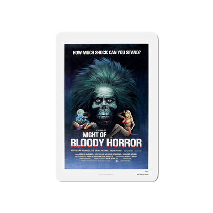 NIGHT OF BLOODY HORROR 1969 Movie Poster - Refrigerator Magnet-3" x 3"-The Sticker Space