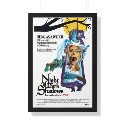 NIGHT OF DARK SHADOWS 1971 - Framed Movie Poster-20" x 30"-The Sticker Space