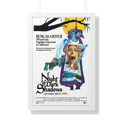 NIGHT OF DARK SHADOWS 1971 - Framed Movie Poster-20" x 30"-The Sticker Space