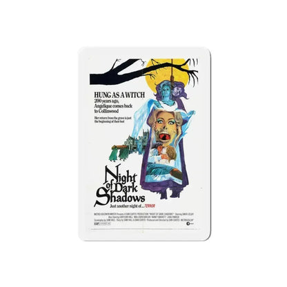 NIGHT OF DARK SHADOWS 1971 Movie Poster - Refrigerator Magnet 5 Inch Die-Cut - The Sticker Space