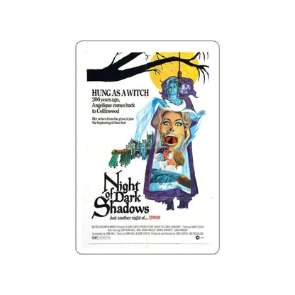 NIGHT OF DARK SHADOWS 1971 Movie Poster STICKER Vinyl Die-Cut Decal 5 Inch - The Sticker Space