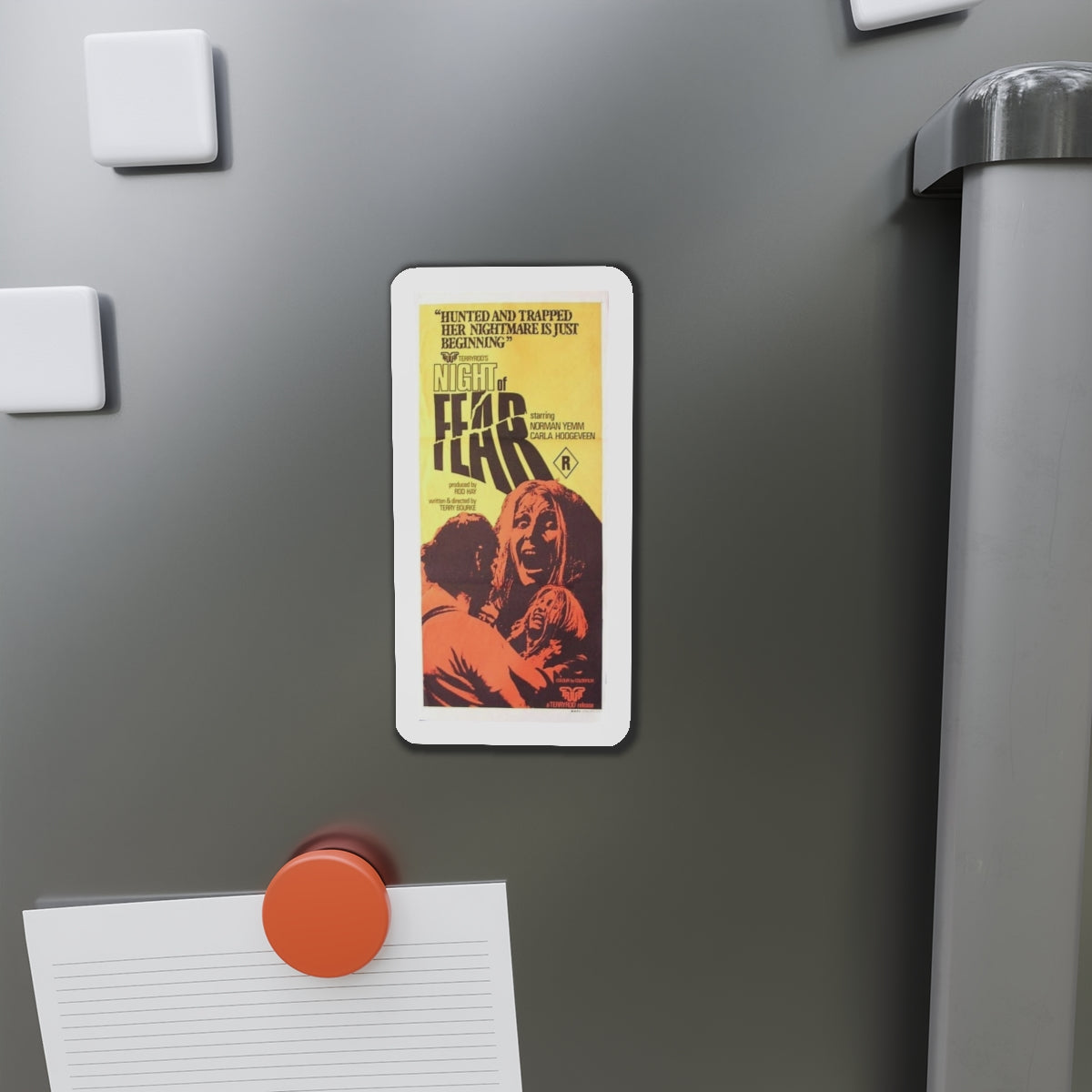 NIGHT OF FEAR 1972 Movie Poster - Refrigerator Magnet-The Sticker Space