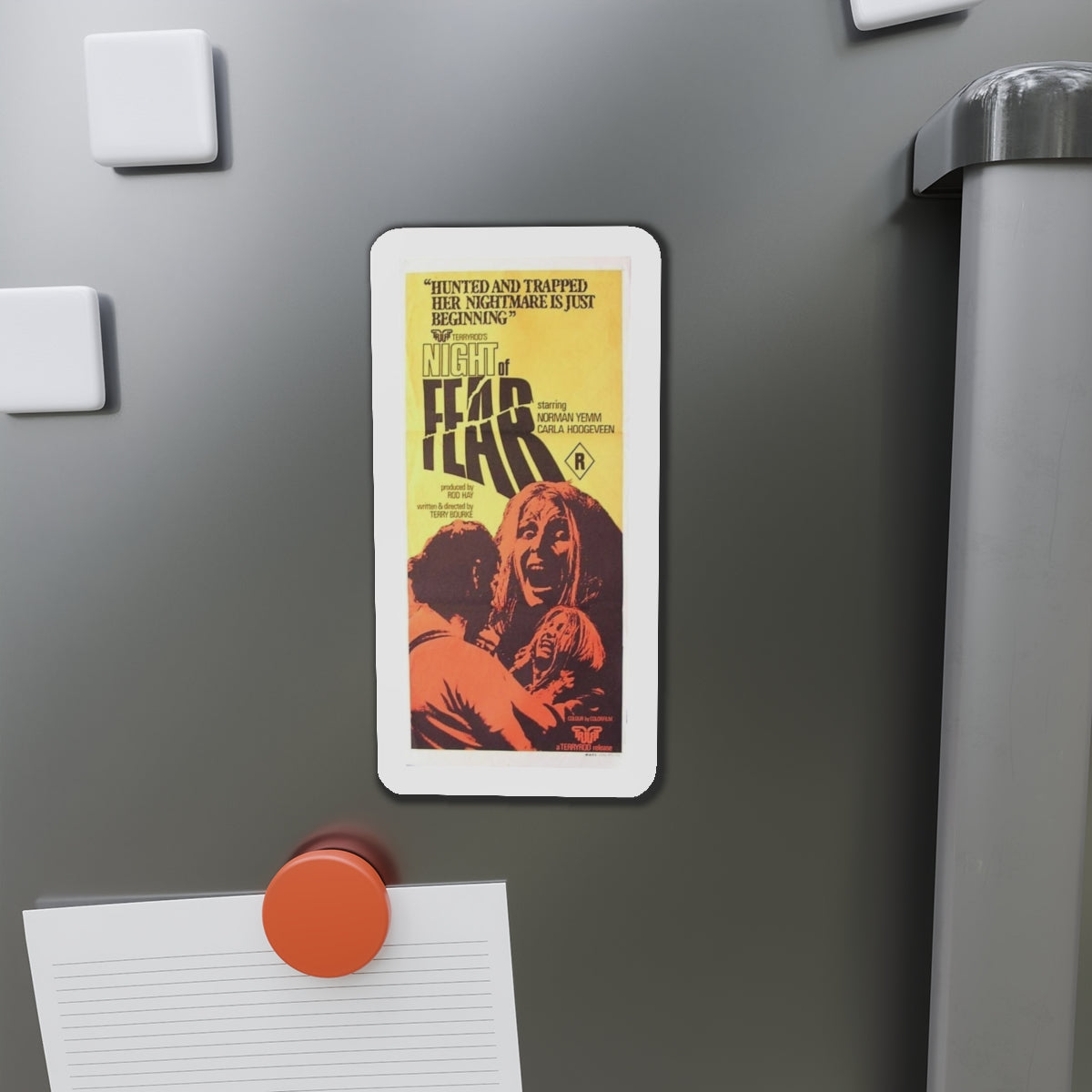 NIGHT OF FEAR 1972 Movie Poster - Refrigerator Magnet-The Sticker Space