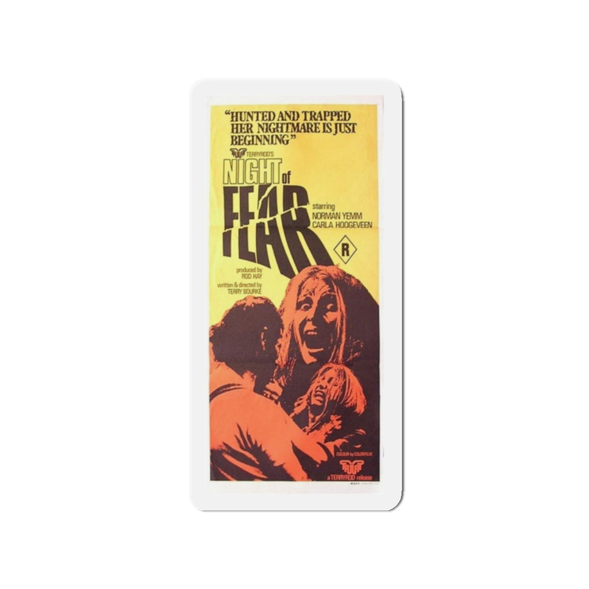 NIGHT OF FEAR 1972 Movie Poster - Refrigerator Magnet-2" x 2"-The Sticker Space