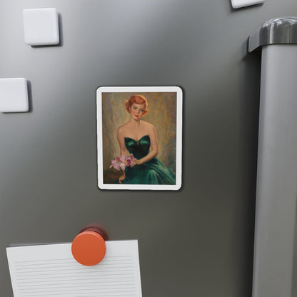 Night of Prom (Magazine Illustration) Refrigerator Magnet-The Sticker Space