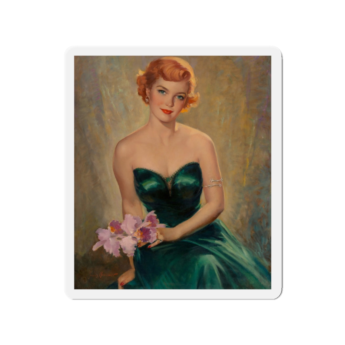 Night of Prom (Magazine Illustration) Refrigerator Magnet-2" x 2"-The Sticker Space