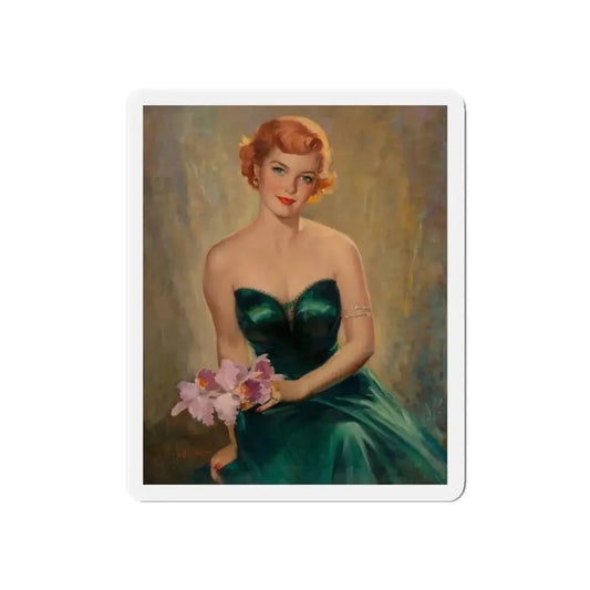 Night of Prom (Magazine Illustration) Refrigerator Magnet 6 Inch - The Sticker Space