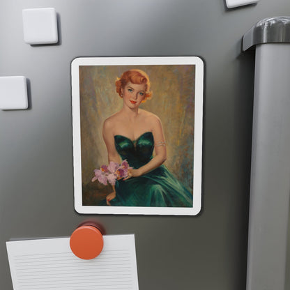 Night of Prom (Magazine Illustration) Refrigerator Magnet-The Sticker Space