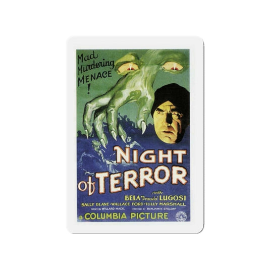 NIGHT OF TERROR 1933 Movie Poster - Refrigerator Magnet-2" x 2"-The Sticker Space