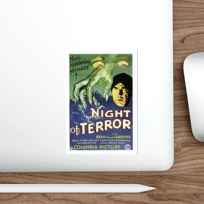 NIGHT OF TERROR 1933 Movie Poster STICKER Vinyl Die-Cut Decal-The Sticker Space