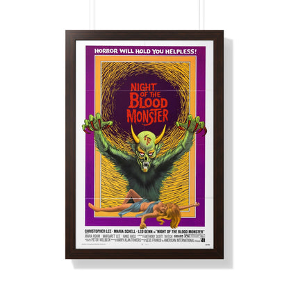 NIGHT OF THE BLOOD MONSTER (the bloody judge) 1970 - Framed Movie Poster-20" x 30"-The Sticker Space