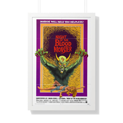 NIGHT OF THE BLOOD MONSTER (the bloody judge) 1970 - Framed Movie Poster-20" x 30"-The Sticker Space