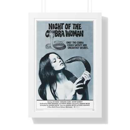 NIGHT OF THE COBRA WOMAN 1972 - Framed Movie Poster-16″ x 24″-The Sticker Space