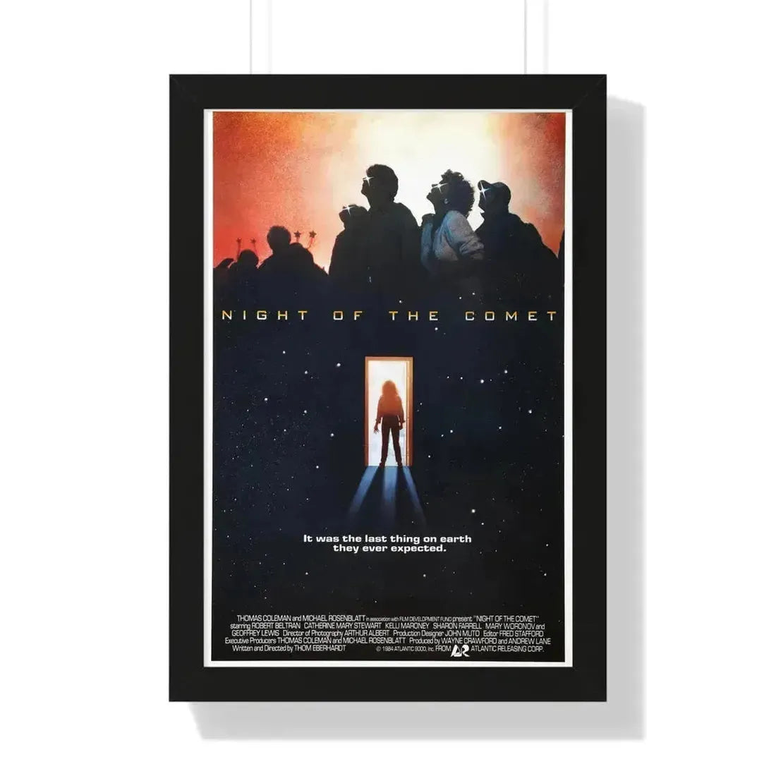 NIGHT OF THE COMET 1984 - Framed Movie Poster 16″ x 24″ Black - The Sticker Space