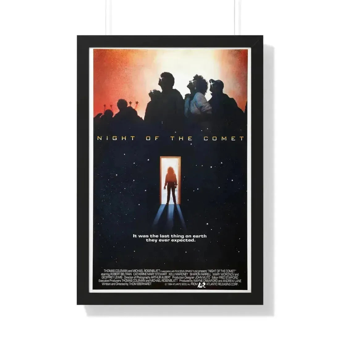 NIGHT OF THE COMET 1984 - Framed Movie Poster 20" x 30" Black - The Sticker Space