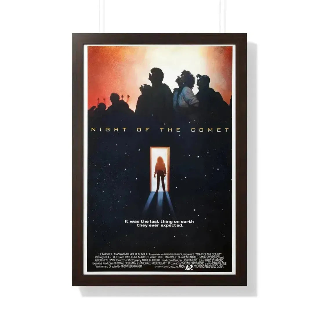 NIGHT OF THE COMET 1984 - Framed Movie Poster 20" x 30" Walnut - The Sticker Space