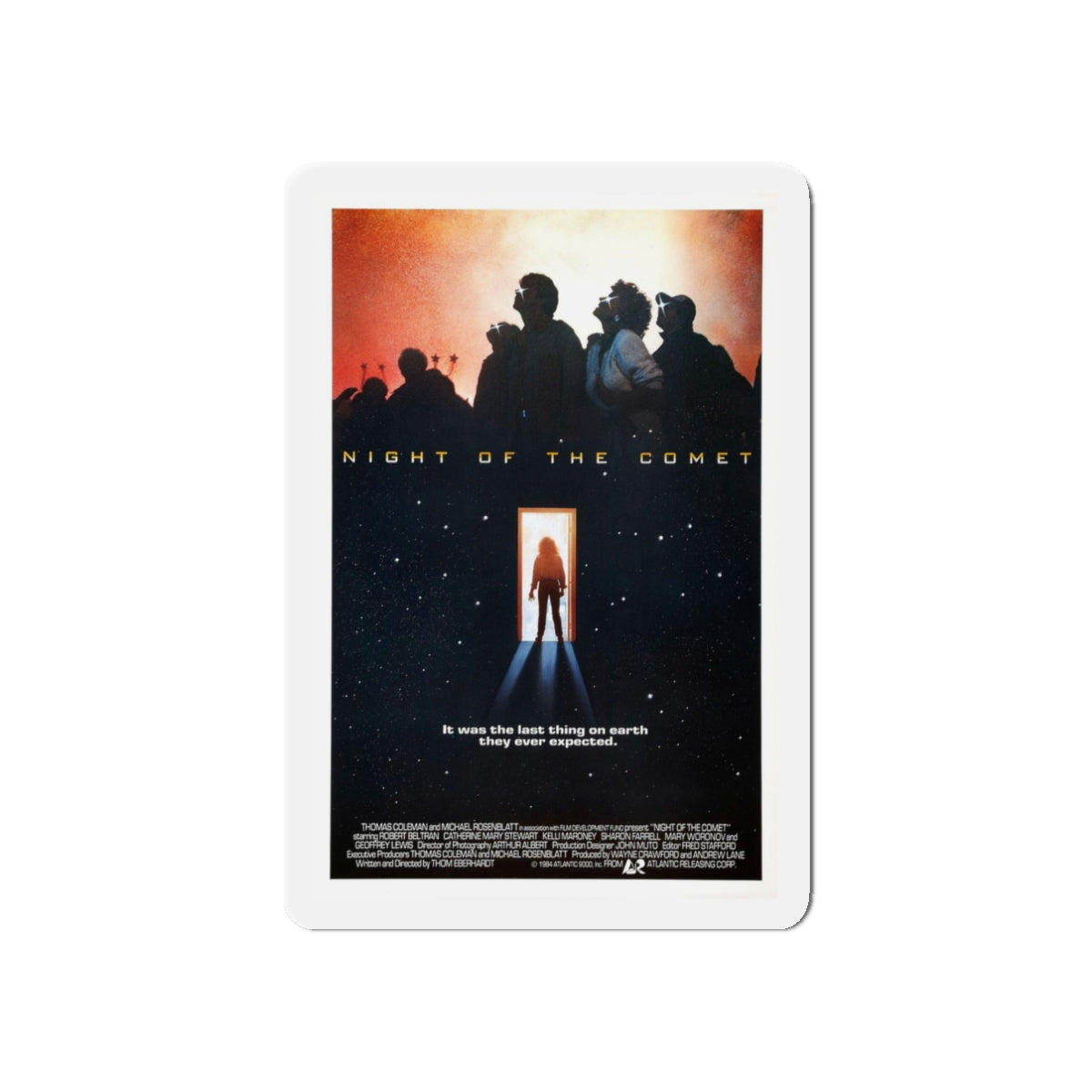 NIGHT OF THE COMET 1984 Movie Poster - Refrigerator Magnet-3" x 3"-The Sticker Space