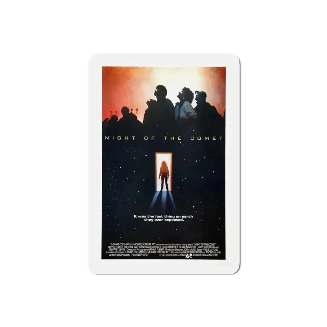 NIGHT OF THE COMET 1984 Movie Poster - Refrigerator Magnet 5 Inch Die-Cut - The Sticker Space