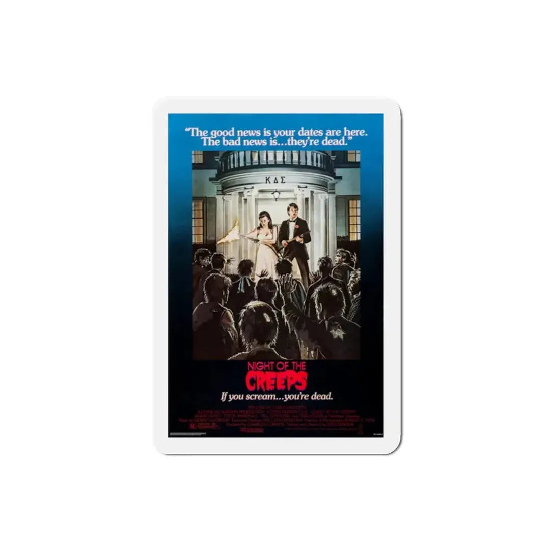 Night of the Creeps 1986 Movie Poster Refrigerator Magnet 2 Inch - The Sticker Space