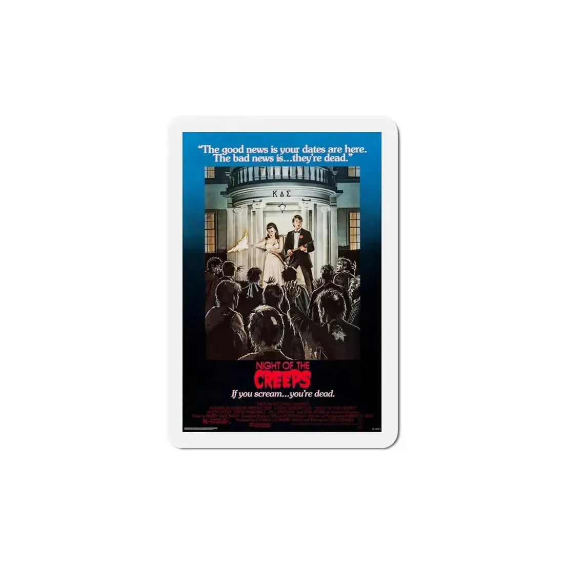 Night of the Creeps 1986 Movie Poster Refrigerator Magnet 6 Inch - The Sticker Space