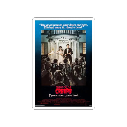 NIGHT OF THE CREEPS (2) 1986 Movie Poster STICKER Vinyl Die-Cut Decal - The Sticker Space