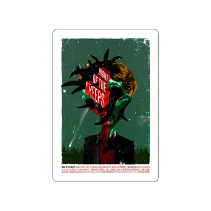 NIGHT OF THE CREEPS (3) 1986 Movie Poster STICKER Vinyl Die-Cut Decal 5 Inch - The Sticker Space