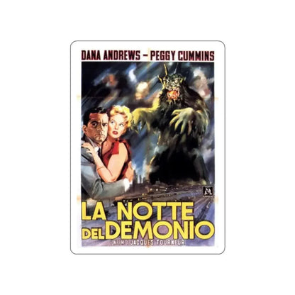 NIGHT OF THE DEMON (ITALIAN) 1980 Movie Poster STICKER Vinyl Die-Cut Decal - The Sticker Space