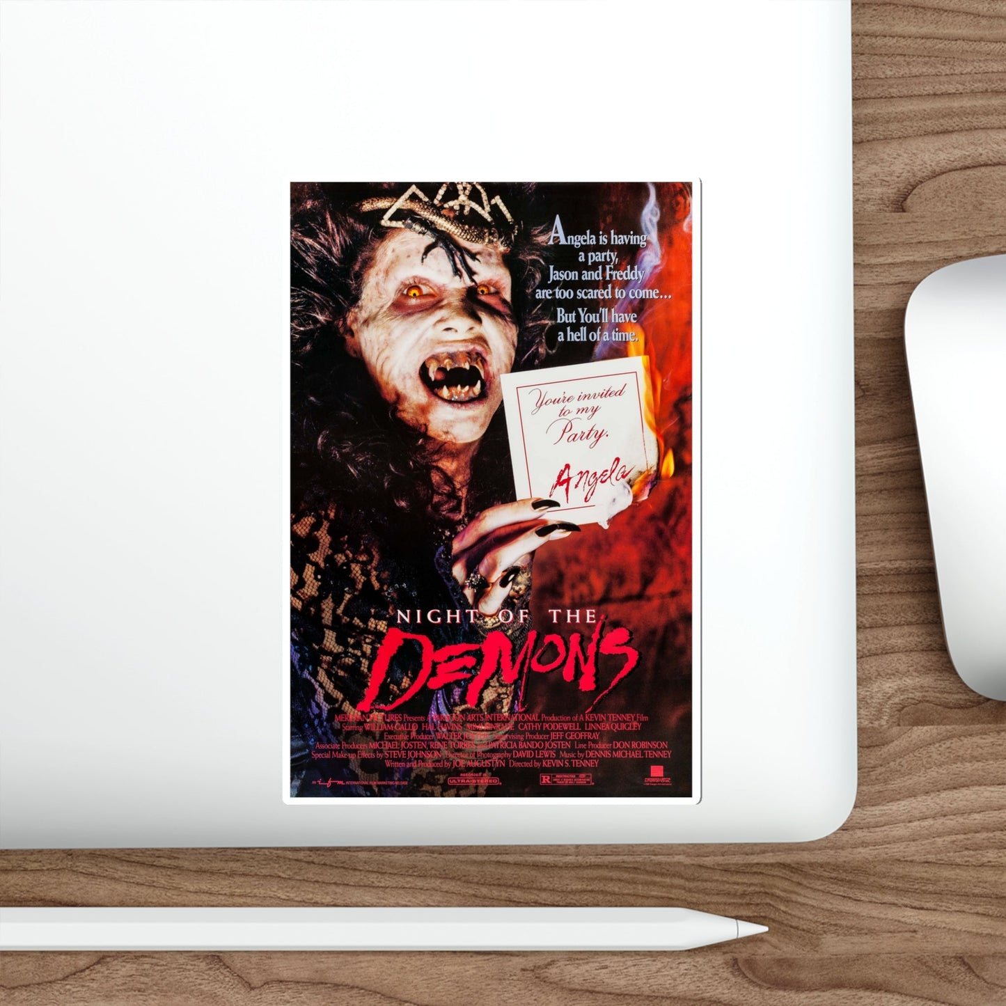 Night of the Demons 1988 Movie Poster STICKER Vinyl Die-Cut Decal-The Sticker Space