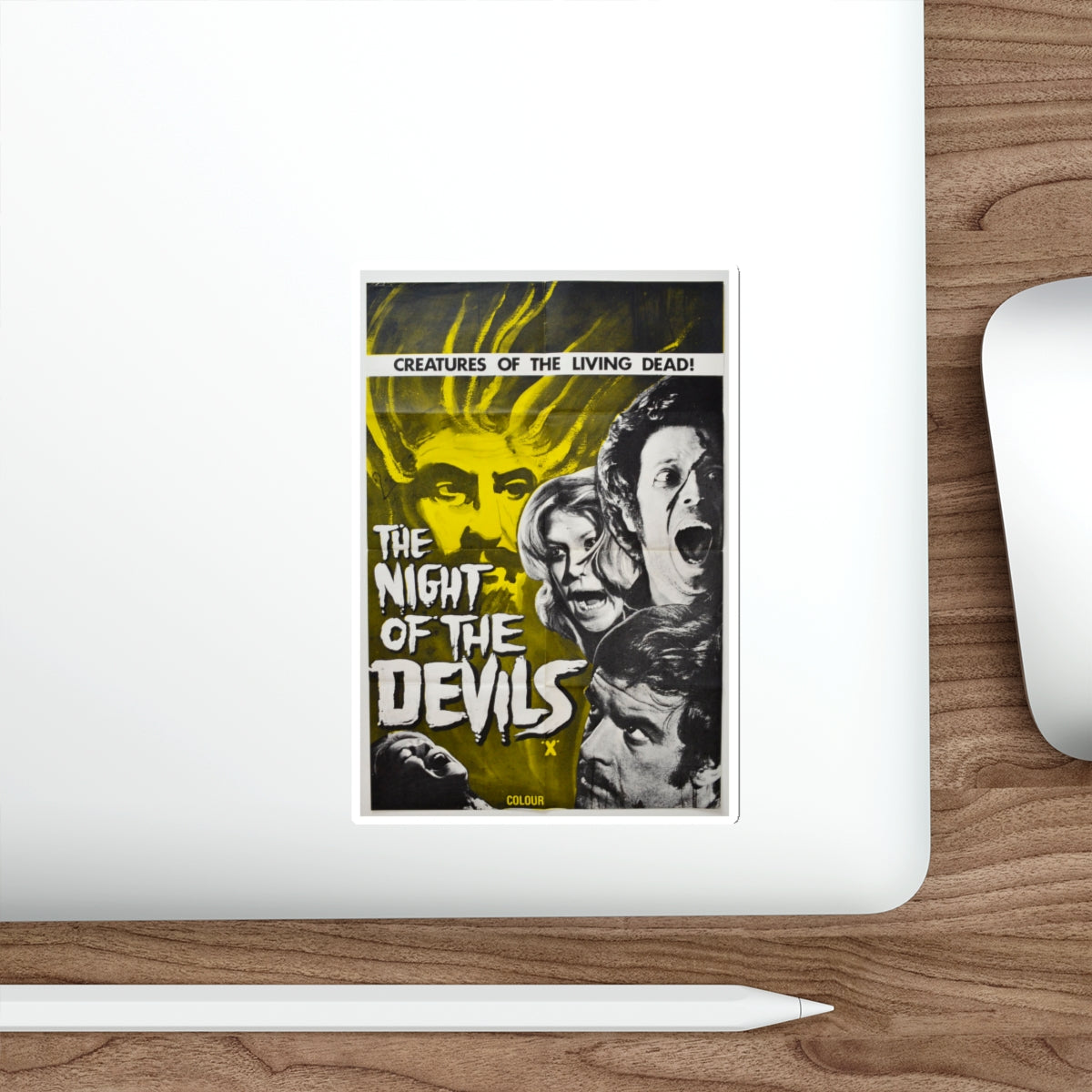 NIGHT OF THE DEVILS (2) 1972 Movie Poster STICKER Vinyl Die-Cut Decal-The Sticker Space