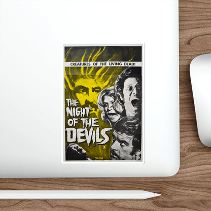 NIGHT OF THE DEVILS (2) 1972 Movie Poster STICKER Vinyl Die-Cut Decal-The Sticker Space