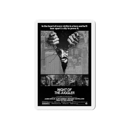 NIGHT OF THE JUGGLER 1980 Movie Poster - Refrigerator Magnet 3 Inch Die-Cut - The Sticker Space