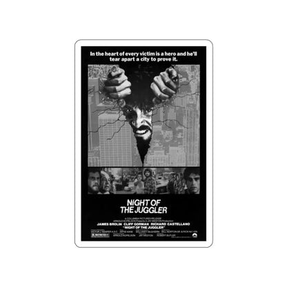NIGHT OF THE JUGGLER 1980 Movie Poster STICKER Vinyl Die-Cut Decal - The Sticker Space
