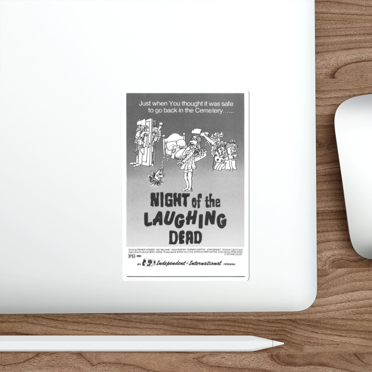 NIGHT OF THE LAUGHING DEAD 1973 Movie Poster STICKER Vinyl Die-Cut Decal-The Sticker Space